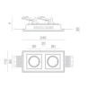 BRICK IN THE WALL Indox 2x50 Mini IP54 Outdoor LED WARMDIM