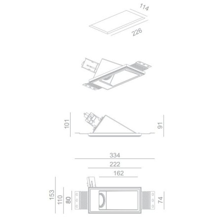 BRICK IN THE WALL Indox 50 W Es IP20
