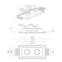 BRICK IN THE WALL Indox 2x50 IP54 Outdoor LED WARMDIM