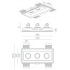 BRICK IN THE WALL Indox 3x50 IP54 Outdoor LED 500 lm WARMDIM
