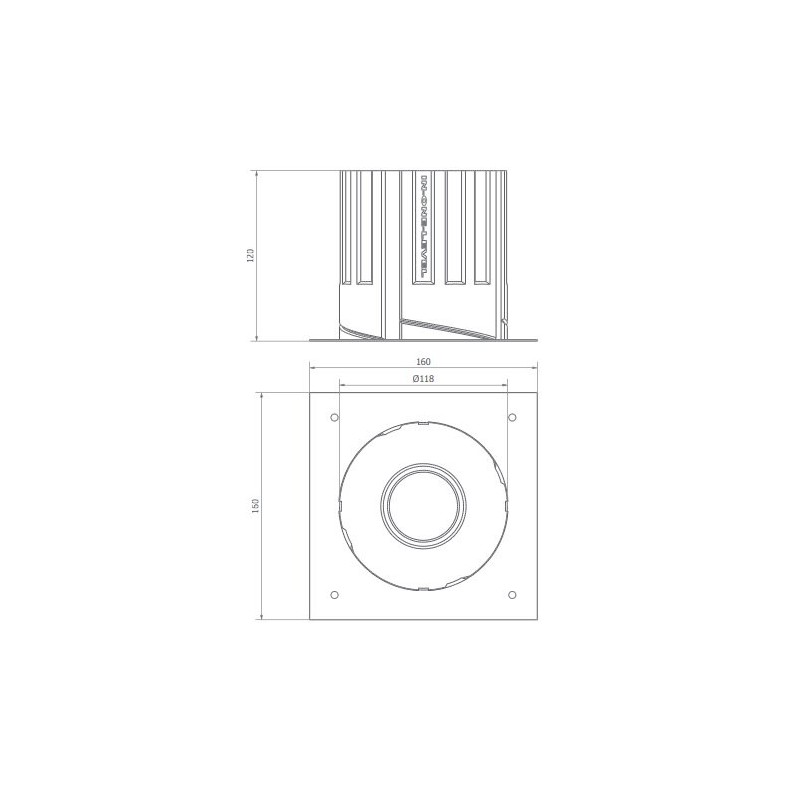 BRICK IN THE WALL Level R 50 IP54 Bathroom LED 500 lm remote driver Fix WARMDIM