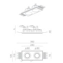 BRICK IN THE WALL Pixo 2x50 IP20 LED WARMDIM