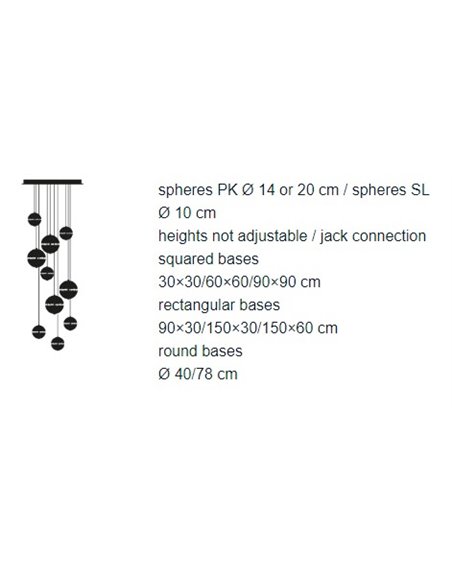 Catellani & Smith Postkrisi 3 X Pk20 4 X Pk14 Hängelampe