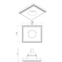 BRICK IN THE WALL Pixo 30 IP54 Bathroom LED 600 lm 230VAC