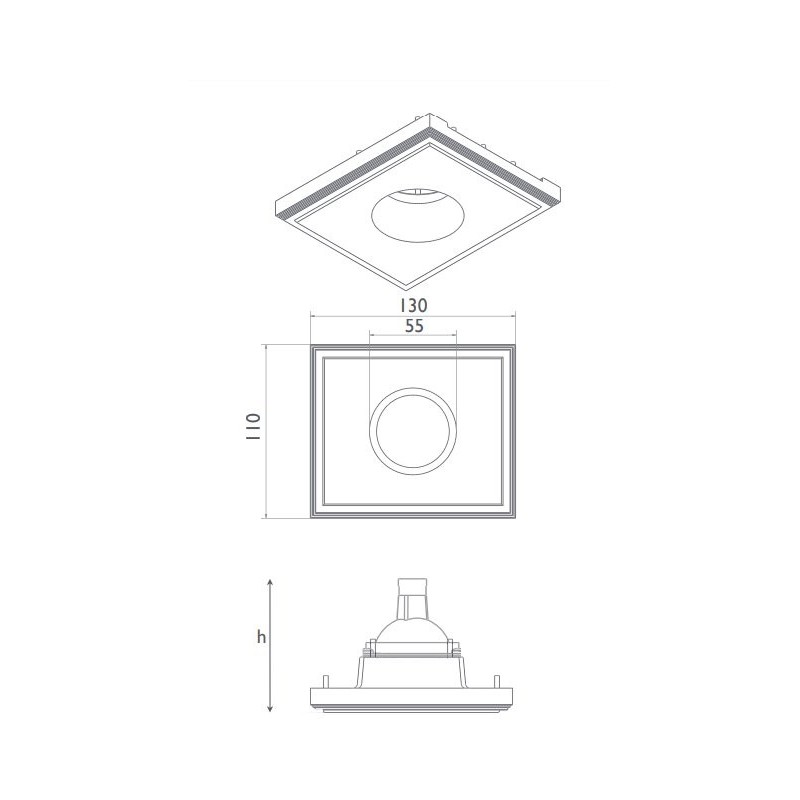 BRICK IN THE WALL Pixo 30 IP54 Outdoor LED 600 lm remote driver