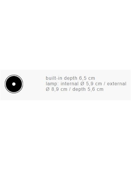 Catellani & Smith Pepita Inst. Hole Ø 6,5 Einbaustrahler