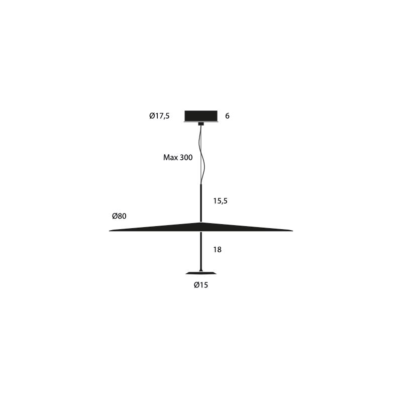 Lumina DOT 800 DIMMABLE Hängelampe