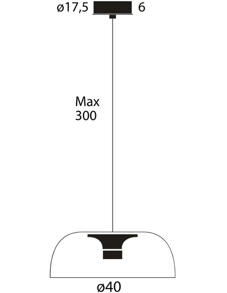 Lumina Tia 400 suspension lamp