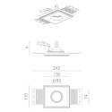 BRICK IN THE WALL Pixo 50 LOW IP20 LED 700 lm CRI80 Remote Driver