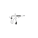 LUMINA FLO WALL (with cable/adaptor) Wall outlet