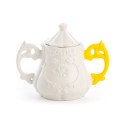 SELETTI I-WARES Sugar bowl ø 13 cm with col. Handle
