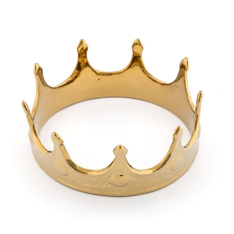 SELETTI MEMORABILIA WHITE AND GOLD Untersetzer ø 18,5 cm - My crown