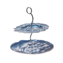 SELETTI DIESEL LIVING-CLASSIC ON ACID Cake plate Porcelain and metal - Cake Stand Acid Tea
