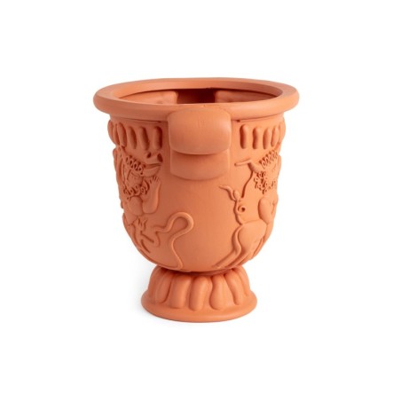 SELETTI MAGNA GRAECIA 2.0 Vase 32 x 27 cm Terracotta - Goblet Mythic