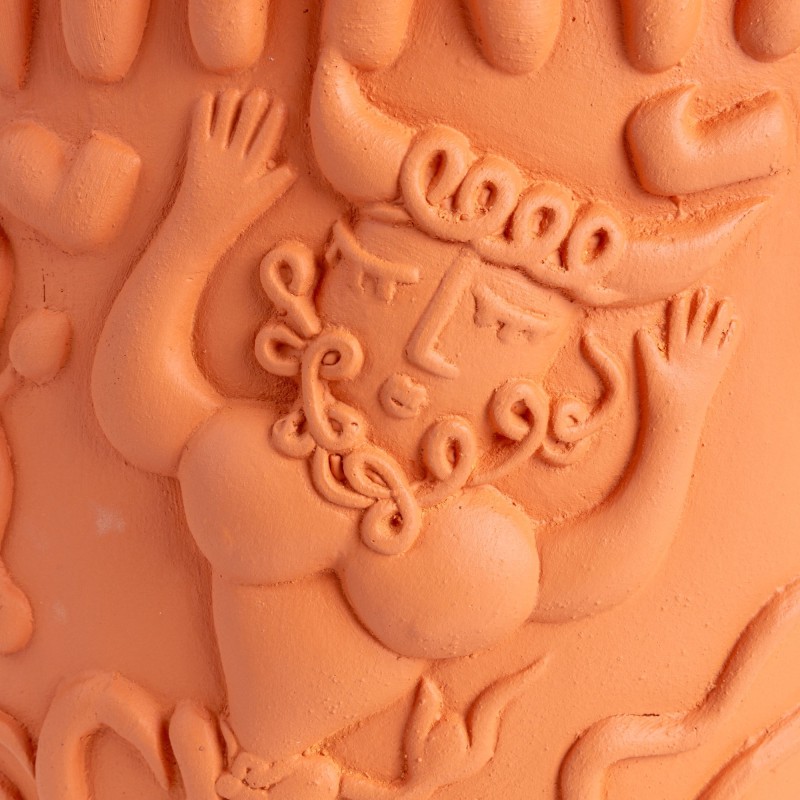 SELETTI MAGNA GRAECIA 2.0 Vase 32 x 27 cm Terracotta - Goblet Mythic