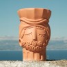 SELETTI MAGNA GRAECIA 2.0 Vase 33 x 32 cm Terracotta Dunkelbraun - Man