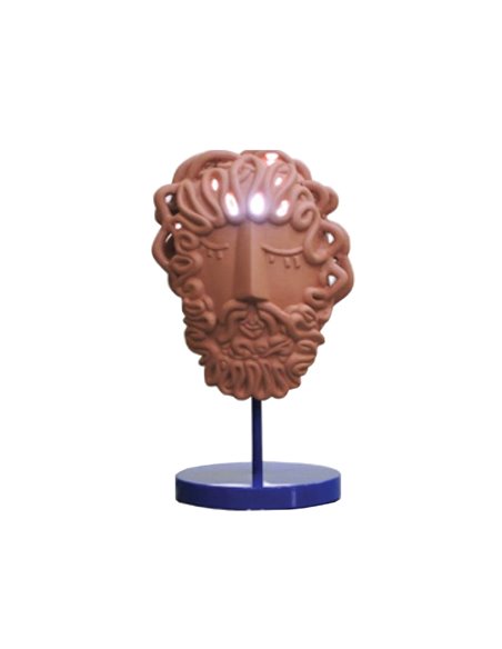 SELETTI MAGNA GRAECIA 2.0 Table lamp 24 x 14 cm Terracotta - Medusa Mask