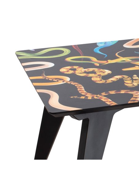SELETTI TOILETPAPER Wooden table 205 x 90 cm