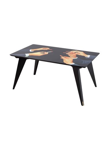 SELETTI TOILETPAPER Wooden table 157 x 90 cm