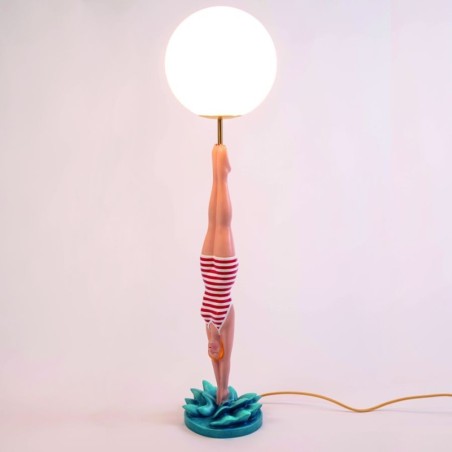 SELETTI LADY DIVER Table lamp ø 25 x 95 cm Resin