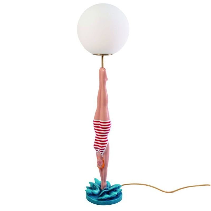 SELETTI LADY DIVER Tischlampe ø 25 x 95 cm Synthetisches Harz