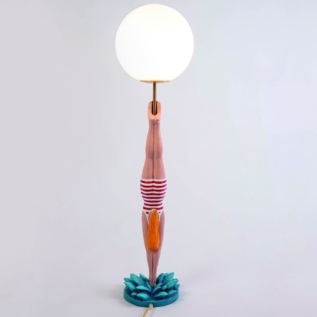 SELETTI LADY DIVER Table lamp ø 25 x 95 cm Resin