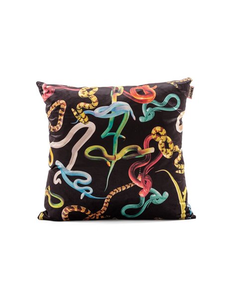 SELETTI TOILETPAPER Pillow 67 x 67 cm - Snakes