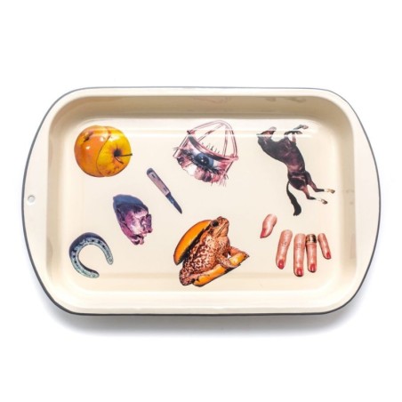 SELETTI TOILETPAPER Plate 56 x 29 cm enamel
