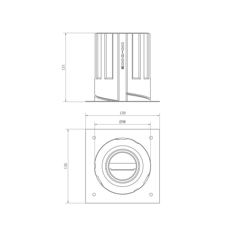 BRICK IN THE WALL Pixo R 50 IP54 Bathroom LED 500 lm remote driver WARMDIM