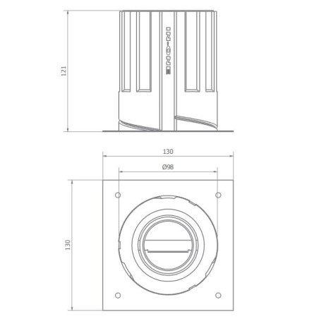 BRICK IN THE WALL Pixo R 50 IP54 Bathroom LED 500 lm remote driver WARMDIM