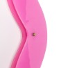 SELETTI SUPERCURVE Spiegel 90 x 185 x 4 cm mit transparentem Rahmen