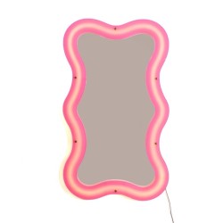 SELETTI SUPERCURVE Mirror 59,77 x 102,55 x 4 cm with Transparent Frame