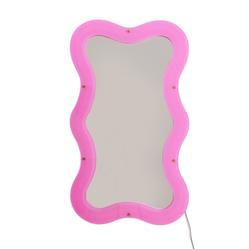 SELETTI SUPERCURVE Spiegel 59,77 x 102,55 x 4 cm mit transparentem Rahmen