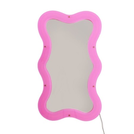 SELETTI SUPERCURVE Mirror 59,77 x 102,55 x 4 cm with Transparent Frame