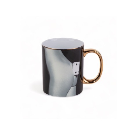SELETTI TOILETPAPER Mug Ø 10 cm Porcelain - Spades