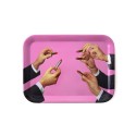 SELETTI TOILETPAPER Serving plate 32 x 43,5 cm Melamine - Lipstick Pink