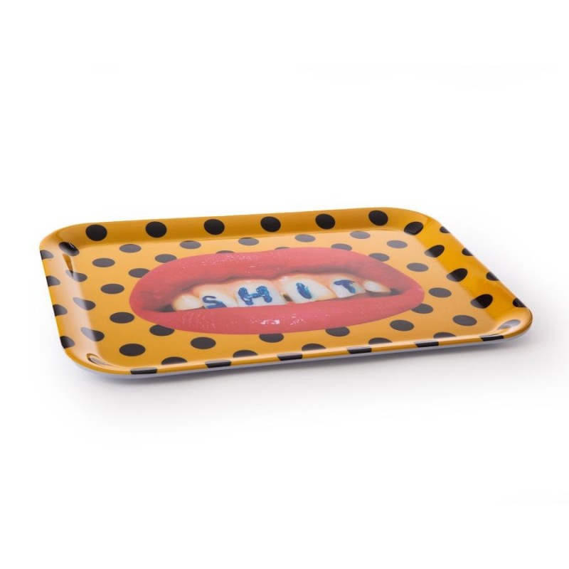 SELETTI TOILETPAPER Servierteller 32 x 43,5 cm Melamin - Shit