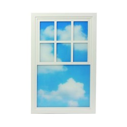 SELETTI WINDOWS LAMP Lamp 57 x 90 x 4,5 cm Wood and Acrylic - Loft Window