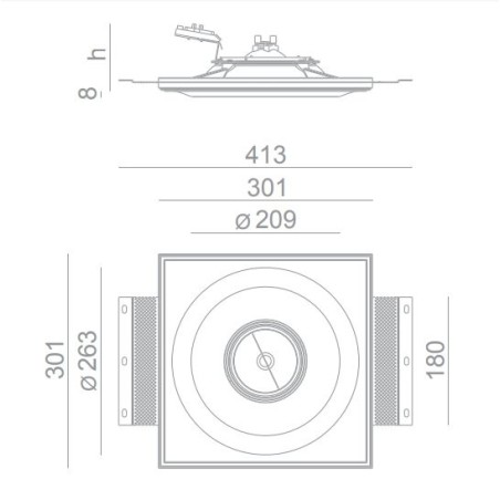 BRICK IN THE WALL Touch-It 111 IP20 LED 2000 lm CRI80