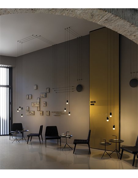 Vibia Wireflow Free-Form 5X - suspension lamp