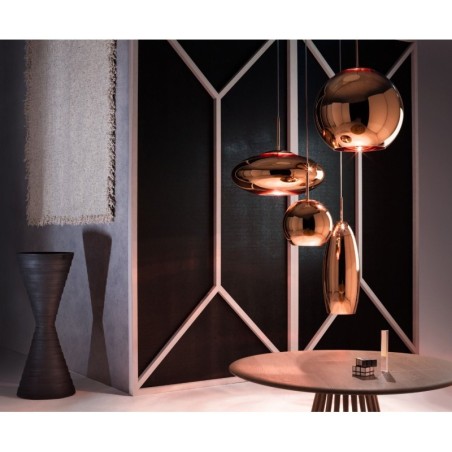 Tom Dixon Copper Round 25Cm Pendant Led suspension lamp
