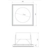 BRICK IN THE WALL Zerodix 140 IP20 LED 2000 lm CRI80