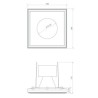 BRICK IN THE WALL Zerodix 70 IP54 Bathroom LED 1000 lm CRI80