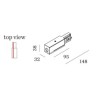 Wever & Ducré 3-phase track | right End Feed