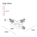 Wever & Ducré 3-phase track | AA-A T-Connector