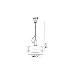 Wever & Ducré ROOMOR SUSPENDED 1.0 E27 Shade 3.0, 6.0m