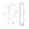 BRICK IN THE WALL Move Out IP20 LED 500LM 230VAC WARMDIM