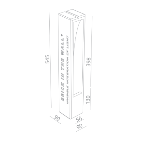 BRICK IN THE WALL Slim IP20 LED 500 lm remote driver WARMDIM