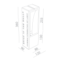 BRICK IN THE WALL Small IP54 Outdoor LED 600 lm 230VAC