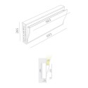 BRICK IN THE WALL Wave IP20 LED 2000LM 230VAC